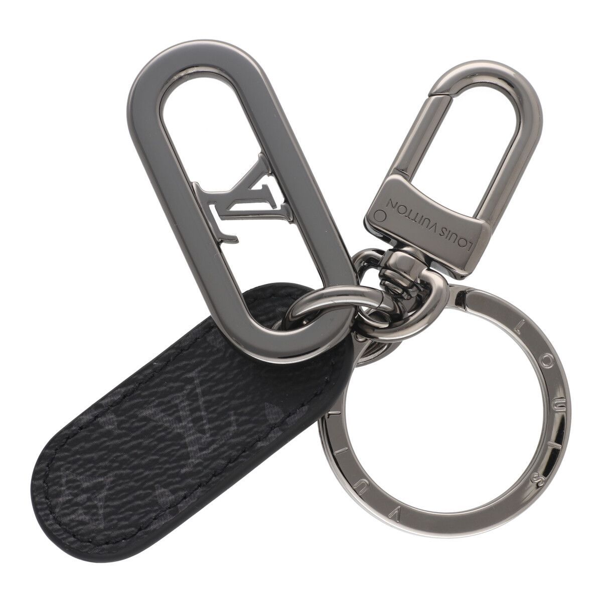 中古】 LOUIS VUITTON ルイ・ヴィトン キーホルダー・LV シグネチャー