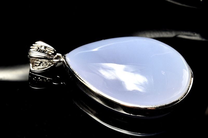 ブルーカルセドニー & ミスティックトパーズ ペンダントトップ 1点物