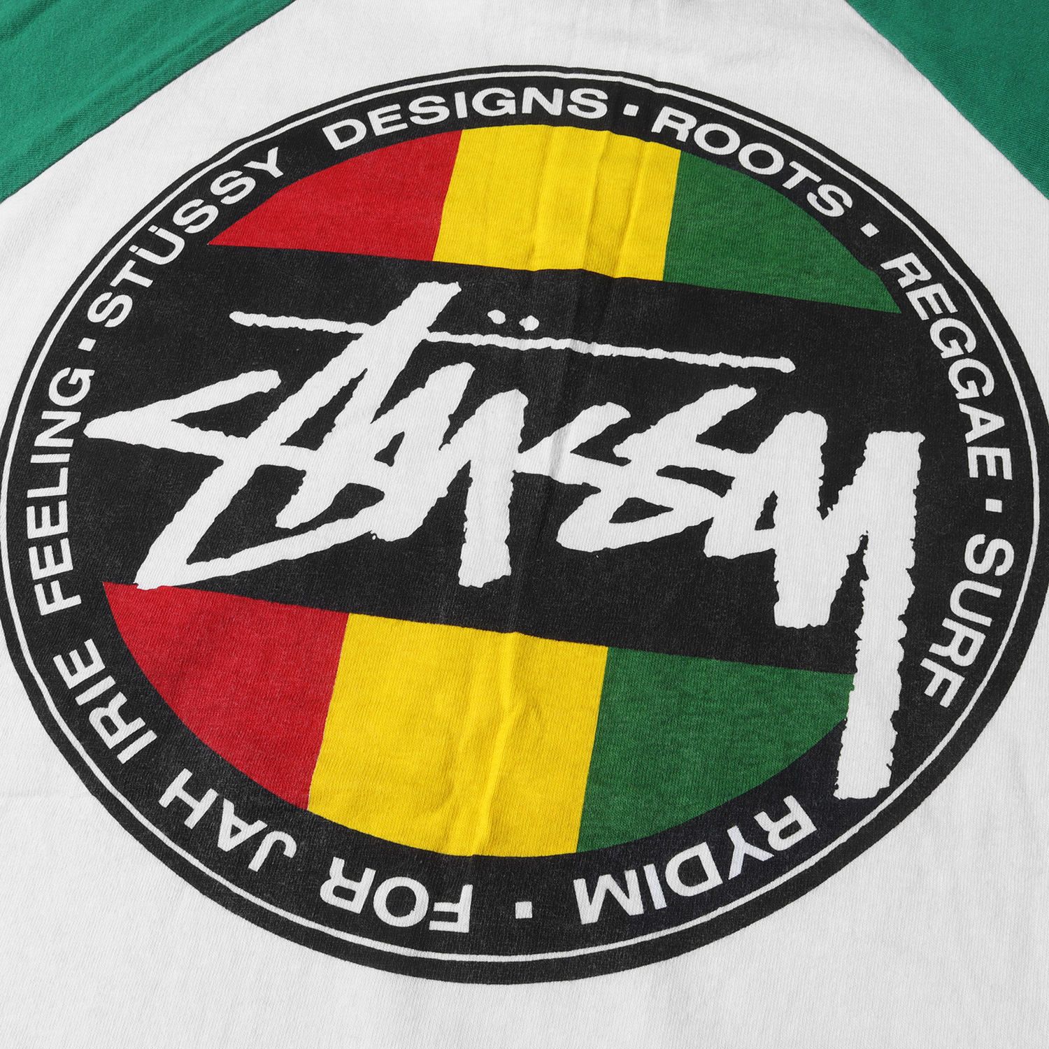 STUSSY ステューシー Tシャツ サイズ:L 00s ラスタ サークルロゴ 