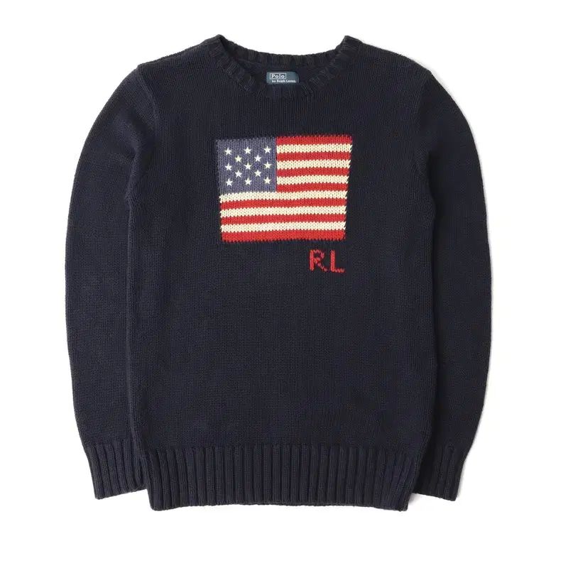 ポロラルフローレン　星条旗ニット　ネイビー ポロ Ralph Lauren(ラルフローレン) ネイビー 星条旗 ニット