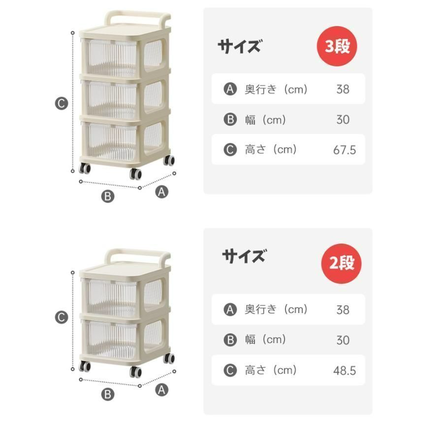 収納ラック キャスター付き 3段 4段 5段収納ケース 引き出し おむつ収納 仕切り 日常品収納ワゴン 収納ワゴン 収納棚 ベビー用品収納 MARWIL-DEMENAGEMENTS_CH