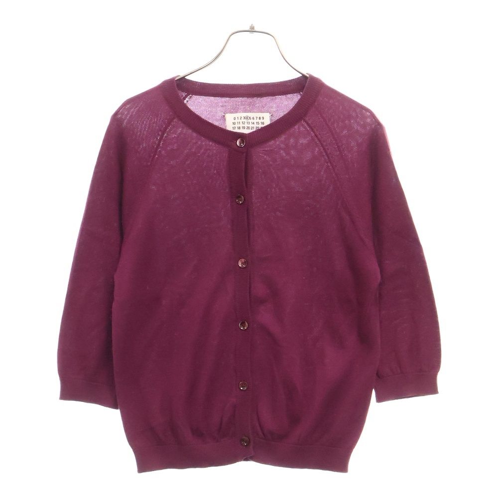 希少 美品 Maison Margiela デコルテ ニット カーディガン S