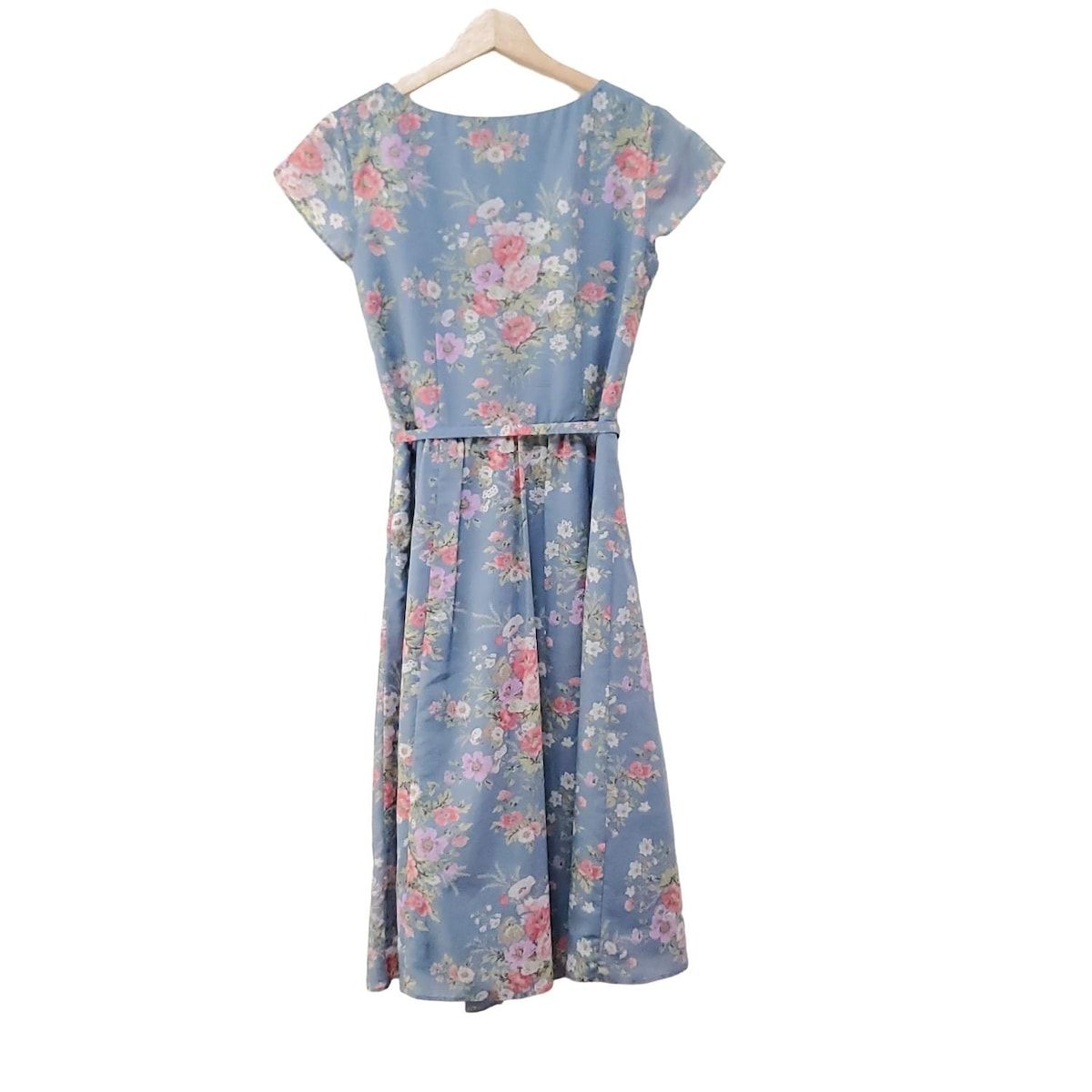 ローラアシュレイ ワンピース 9号M LAURA ASHLEY 美品/ローラアシュレイ ワンピース 表記 9号 38号