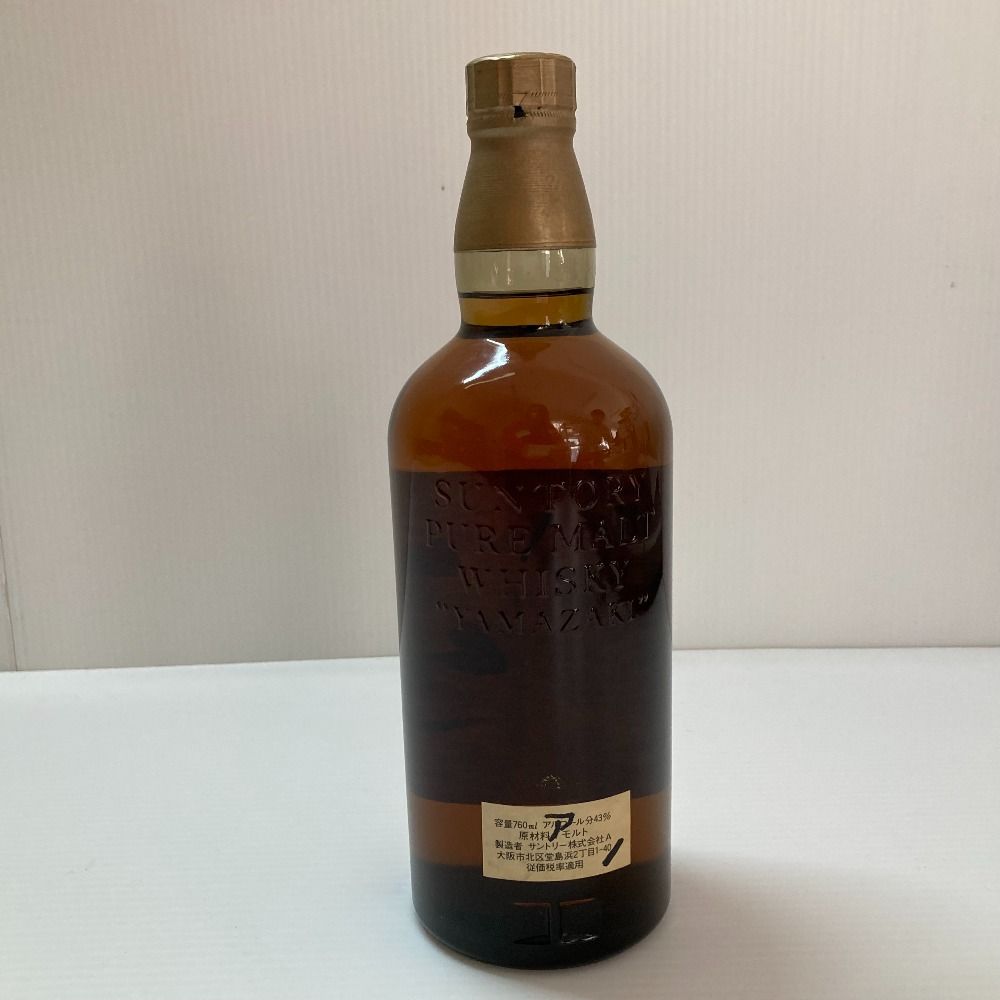 サントリー 山崎 12年 ピュアモルトウイスキー 760ml 未開封 サントリー SUNTORY 山崎 12年 特級 木箱 760ml ピュアモルト