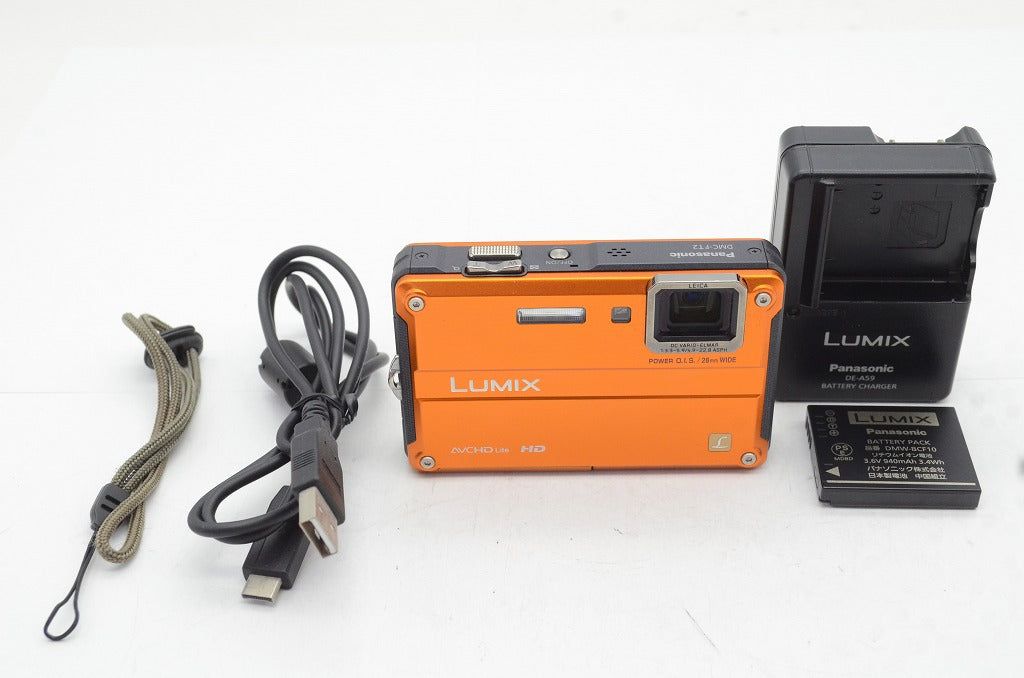 Panasonic パナソニック LUMIX DMC-FT2 コンパクトデジタルカメラ サンライズオレンジ 250713c