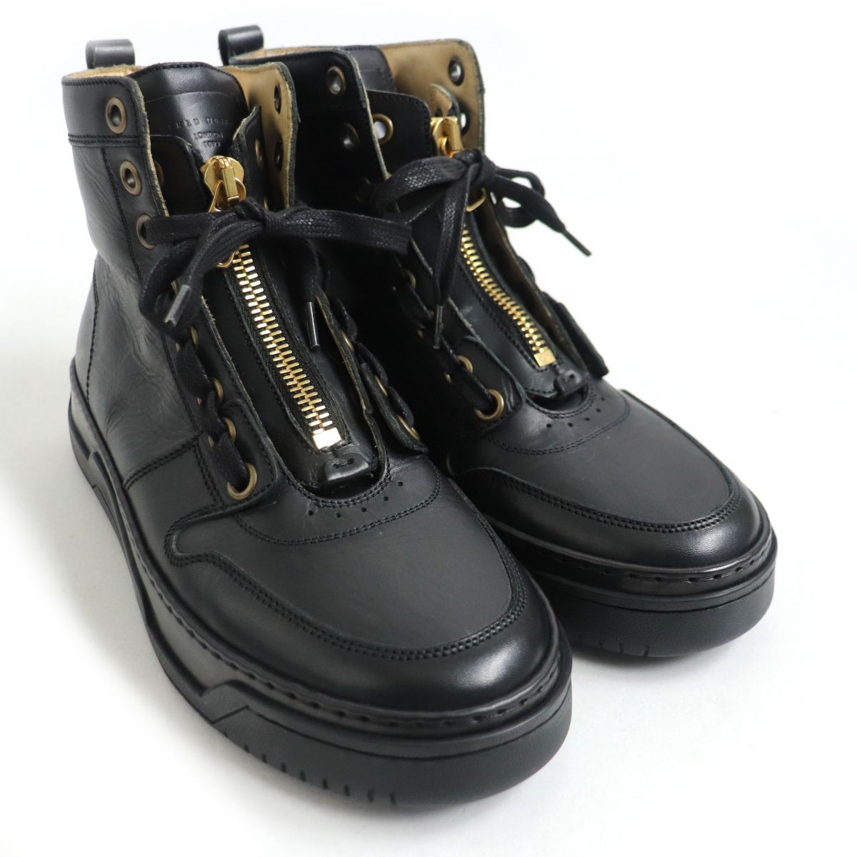 未使用品□dunhill/ダンヒル センタージップ/レースアップ レザー 