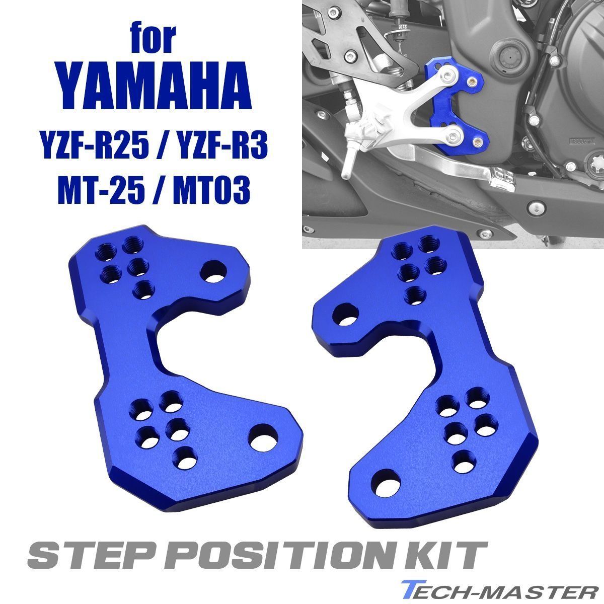 YZF-R25 MT-25 YZF-R3 MT-03 ステップ ポジションキット バック