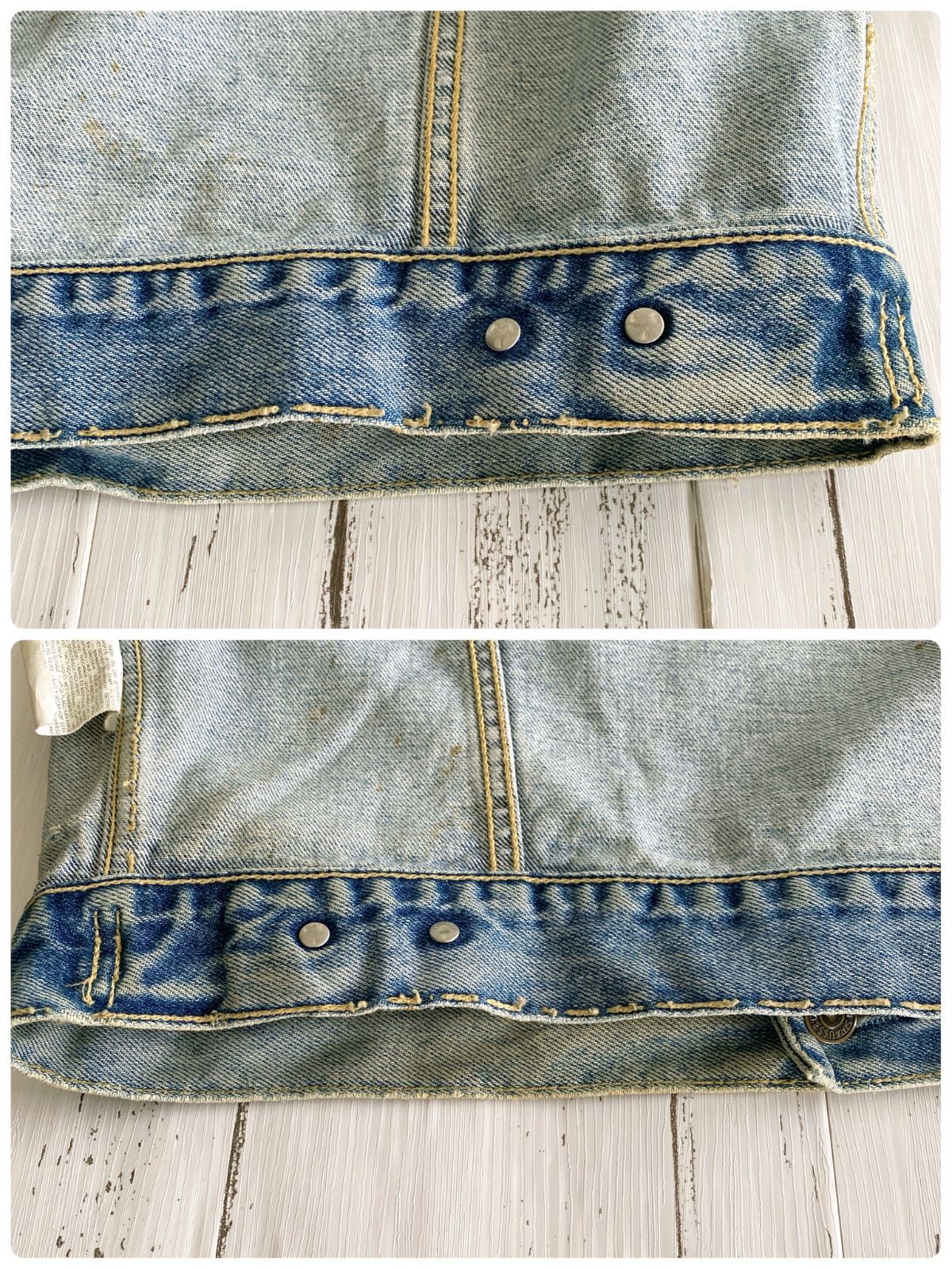 Levi's リーバイスGジャン デニムジャケット 70503 チュニジア製 M 90年代 チュニジア製 Levi's ユーロリーバイス 70503 ホワイト