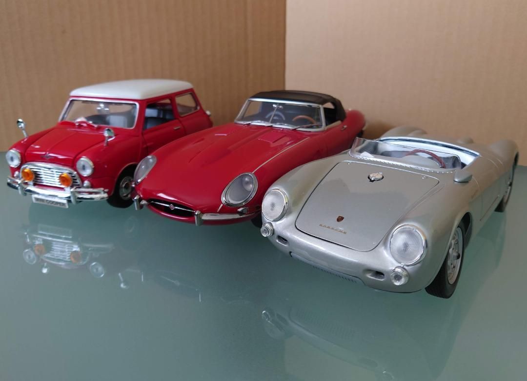 1/18 ポルシェ550A スパイダー 1955 シルバー Porsche - メルカリ