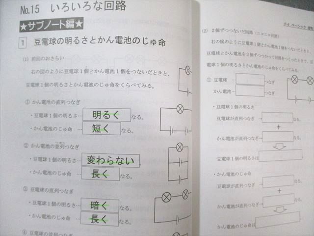 希学園 小4 ベーシック理科 第1～4分冊 問題編/解答編など テキスト