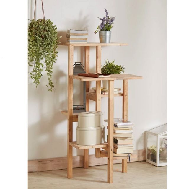 おしゃれなキャットタワー 天然木をふんだんに使ったナチュラルシリーズ 幅53.5×高さ110×奥行59.5cm 組立家具 NATURAL SIGNATURE ラバーウッド キャットタワー 送料無料