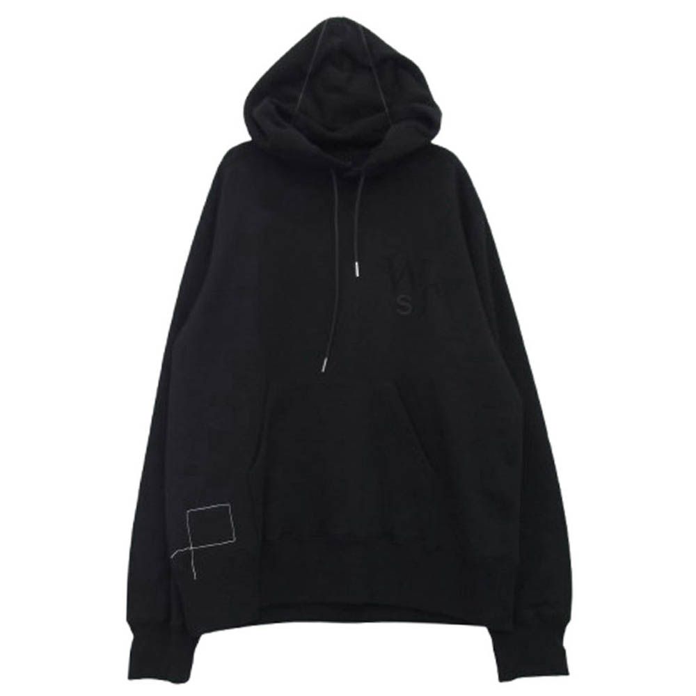 Sacai サカイ 25SS 25-0925S × WTAPS ダブルタップス Flock Print Hoodie フロック プリント フーディー プルオーバーパーカー ブラック系 3