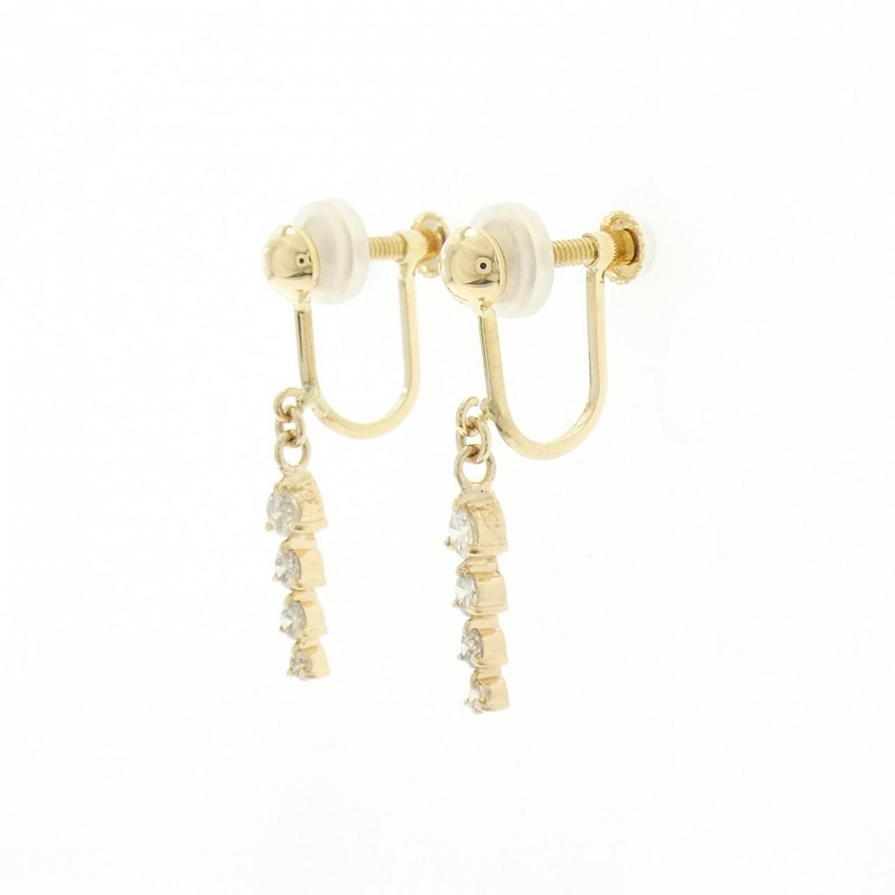 K18YG ダイヤモンド イヤリング 0.30CT