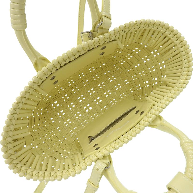日本限定✨バレンシアガ ビストロ XS バスケット バッグ 2way エナメル 日本限定✨バレンシアガ ビストロ XS バスケット バッグ 2way