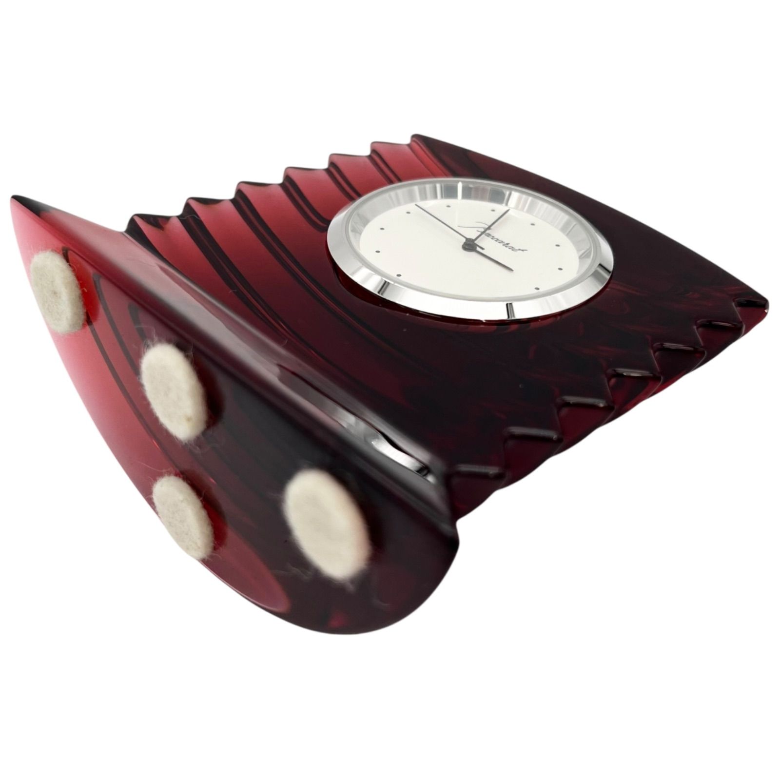 Baccarat バカラ ラランドクロック レッド 置時計 バカラ 【10/15まで！ローン48回無金利】［銀座店］Baccarat