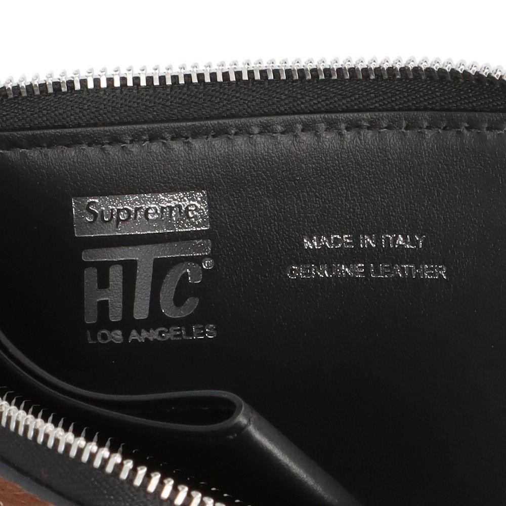 SUPREME (シュプリーム) 23SS×HTC Hollywood Trading Company Studded Wallet Cow  ハリウッドトレーディングカンパニー ハラコレザー スタッズウォレット 財布 ブラウン