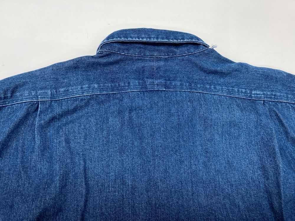 RRL三ツ星　 デニムシャツ Lサイズ 100%コットン ダブルアールエル RRL 三ツ星タグ DENIM SHIRT デニム ステン