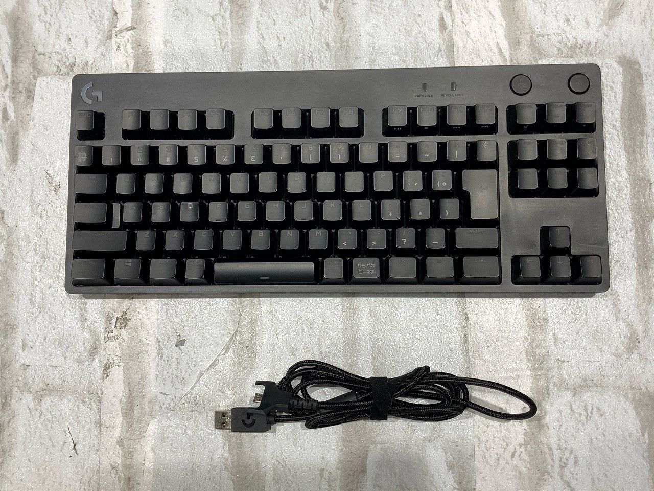 状態良好 Logicool G ロジクール USB ゲーミングキーボード テンキーレス G-PKB-001 