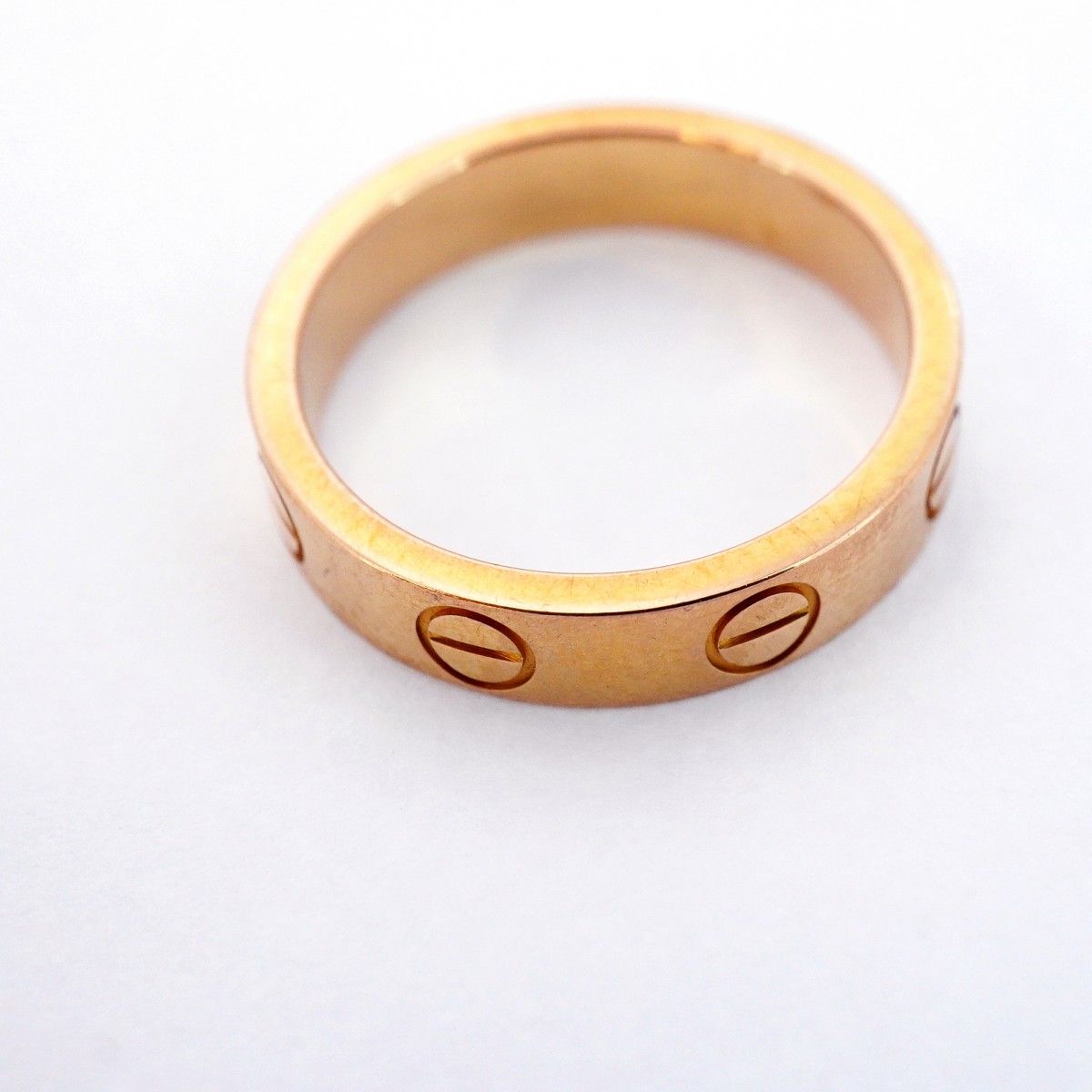 5jgb0201】カルティエ リング ミニラブ K18PG ピンクゴールド ＃46  