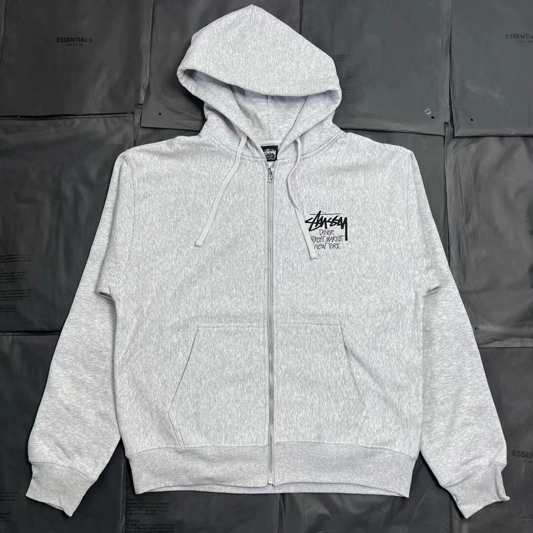 【新品】STUSSY ステューシー プルパーカー S白ホワイトロゴプリント正規品 STUSSY ステューシー STOCK DSM N.Y. ZIP HOOD HOODIE パーカー