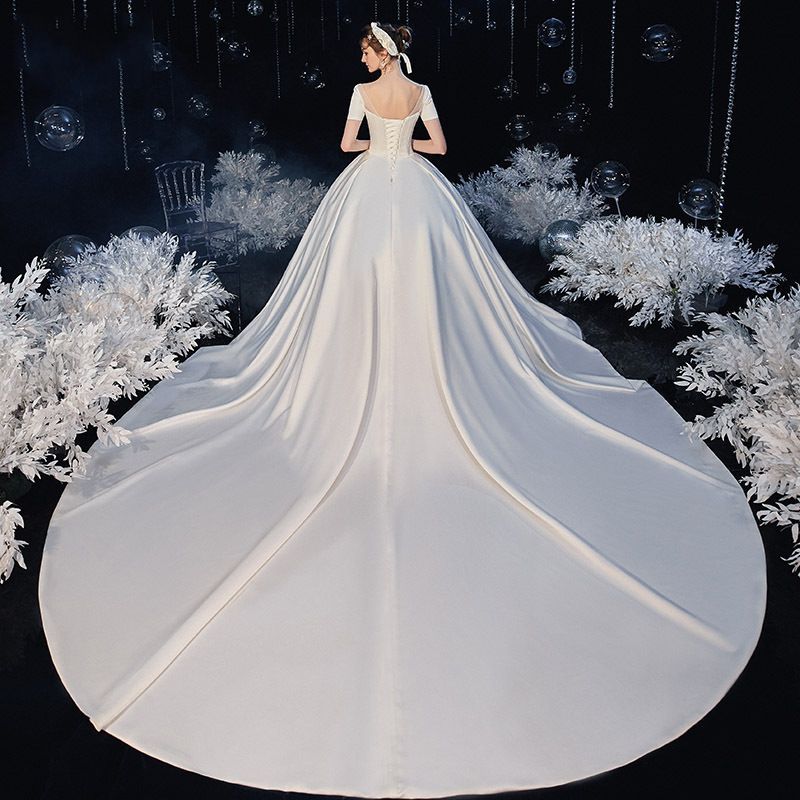 ロングトレーン サテン