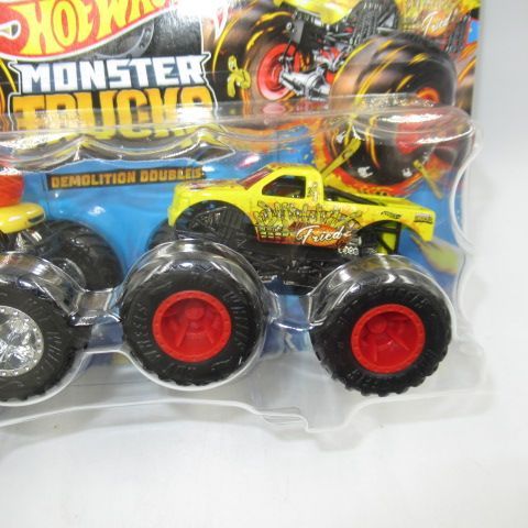 HOTWHEELSホットウィールMONSTER TRUCKSモンスタートラック２体セットフィギュア人形ぬいぐるみミニカー車OSCAR MAYERウィンナーホットドッグ