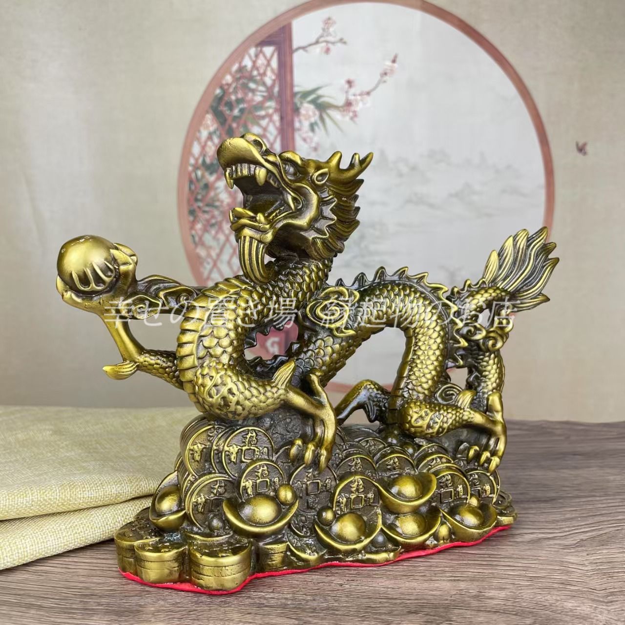 龍の置き物 金泊？ 中国 国賓礼品楽天市場】◇本金箔の龍◇龍 置物《五