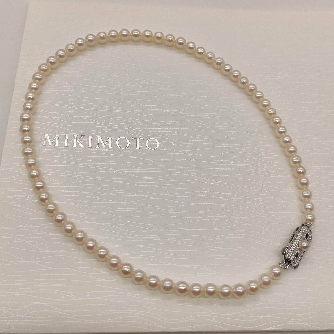 MIKIMOTO ミキモト真珠 あこや真珠 パールネックレス 径5.2〜5.5