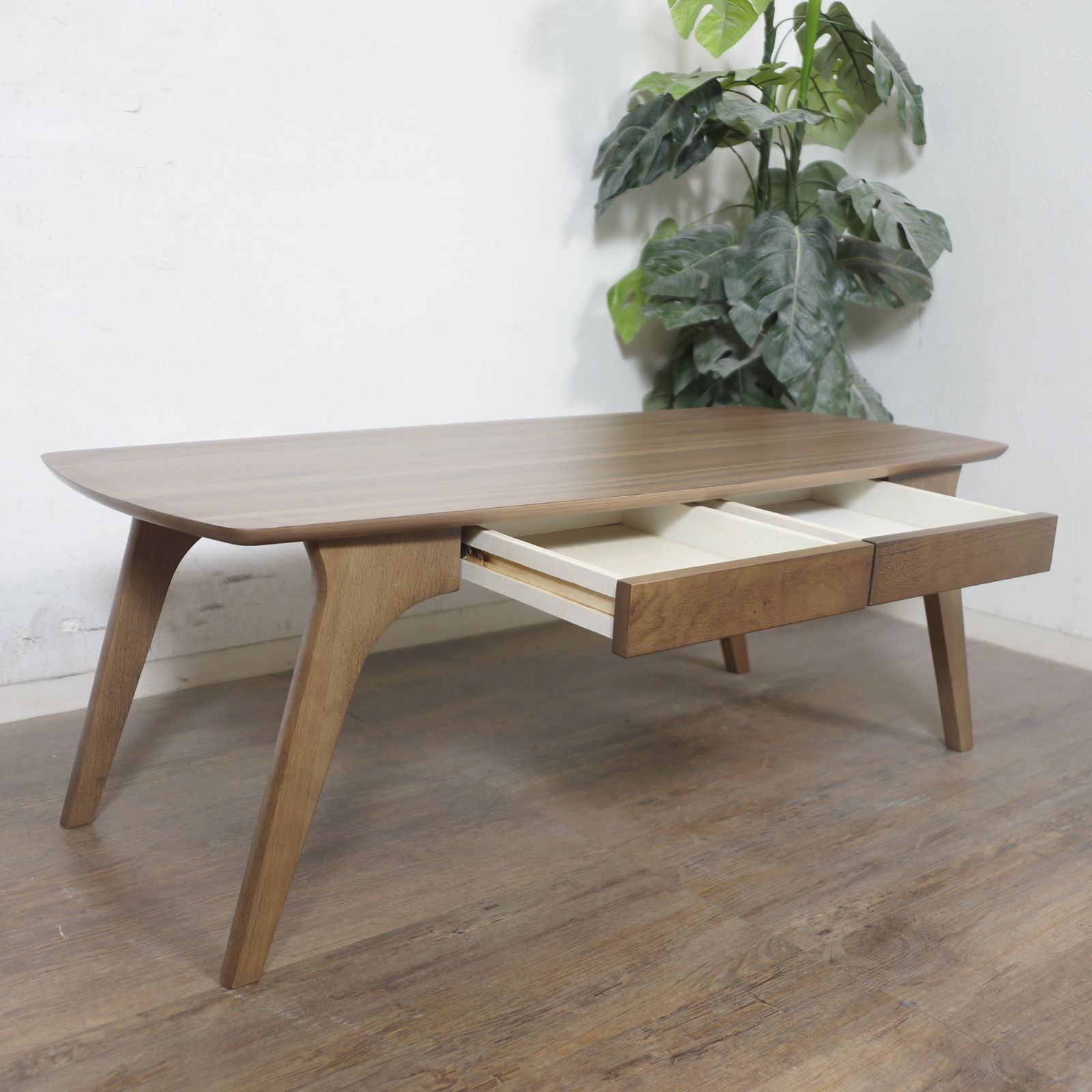 センターテーブル 引き出し収納付き