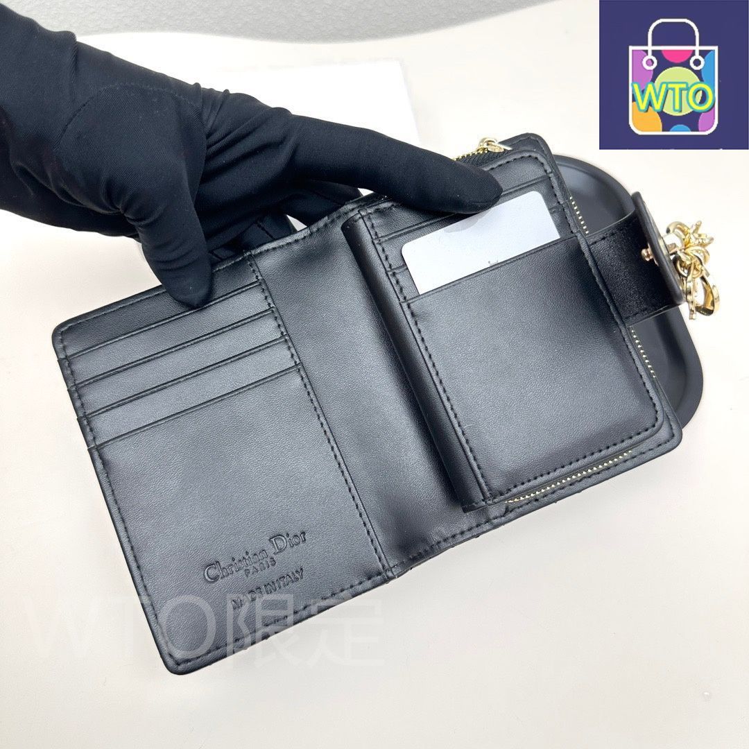 ディオール　ミニ財布 今日WTO】Dior ディオール ミニ財布シリーズ 頭層の小羊皮を使用
