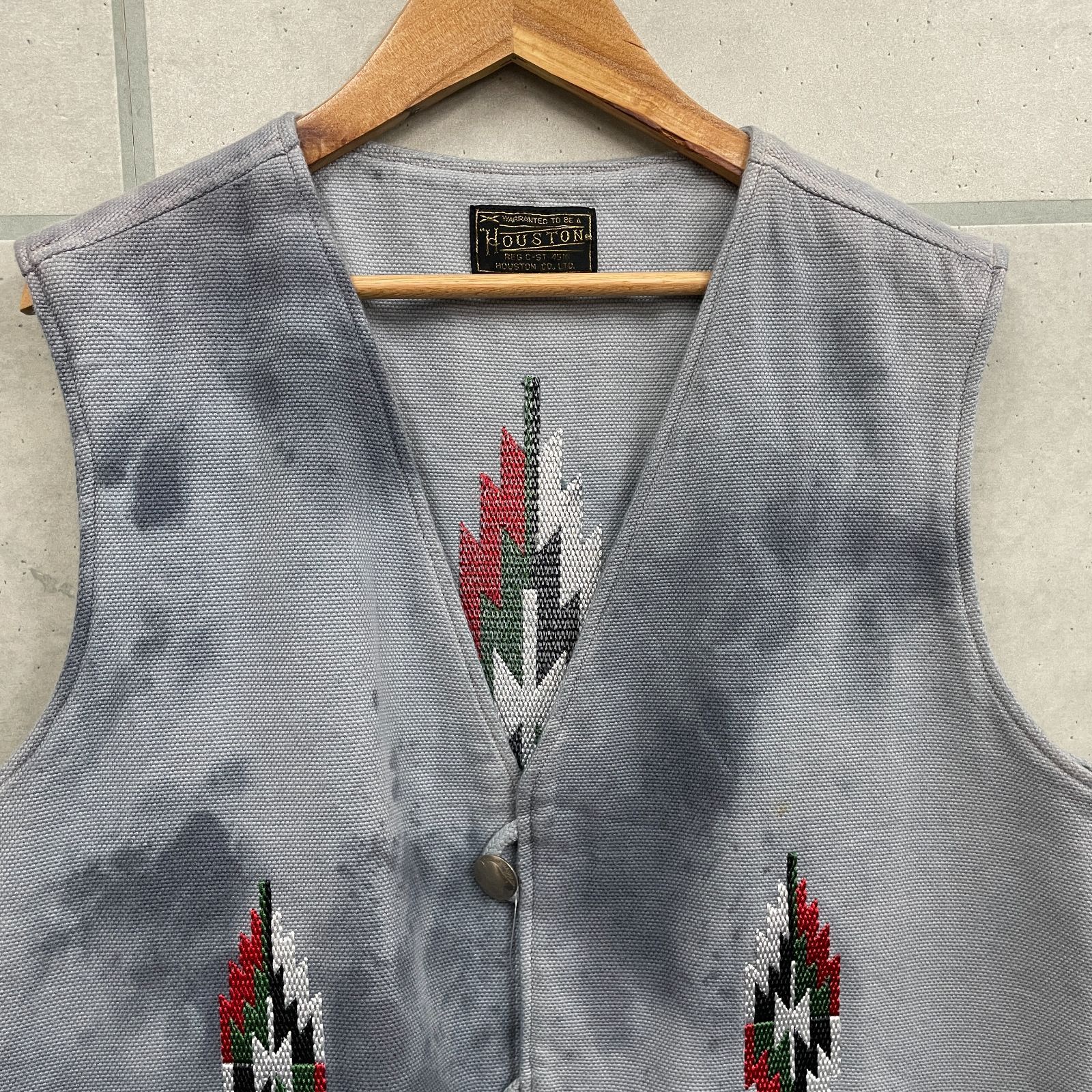 HOUSTON ヒューストン オルテガ柄 刺繍 チマヨベスト 【公式通販】