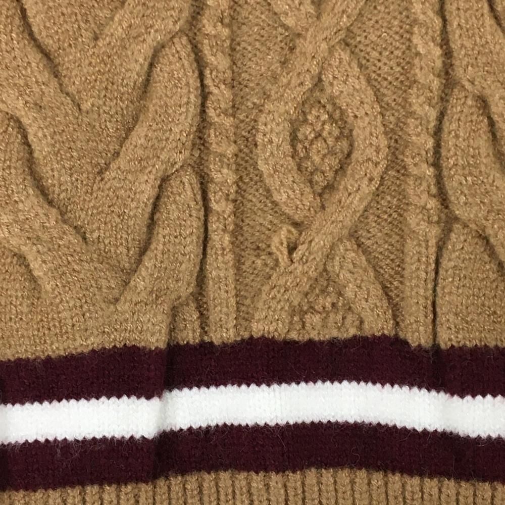 BELLMORE ゴルフ Vネックセーター EMBLEM V-NECK KNIT VEST - BLACK