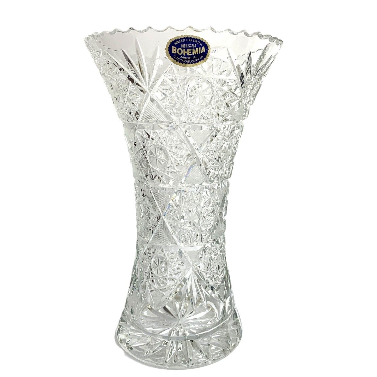 BOHEMIAハンドメイド花瓶 Bohemian glass】ボヘミアガラス 花瓶 フラワーベース 花瓶