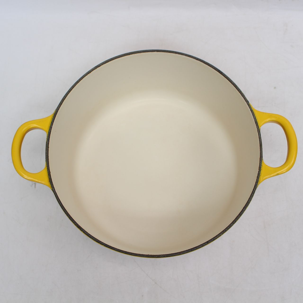  717 ル クルーゼ ココット ロンド 22 cm イエロー 両手鍋 両手鍋 鍋 グリル