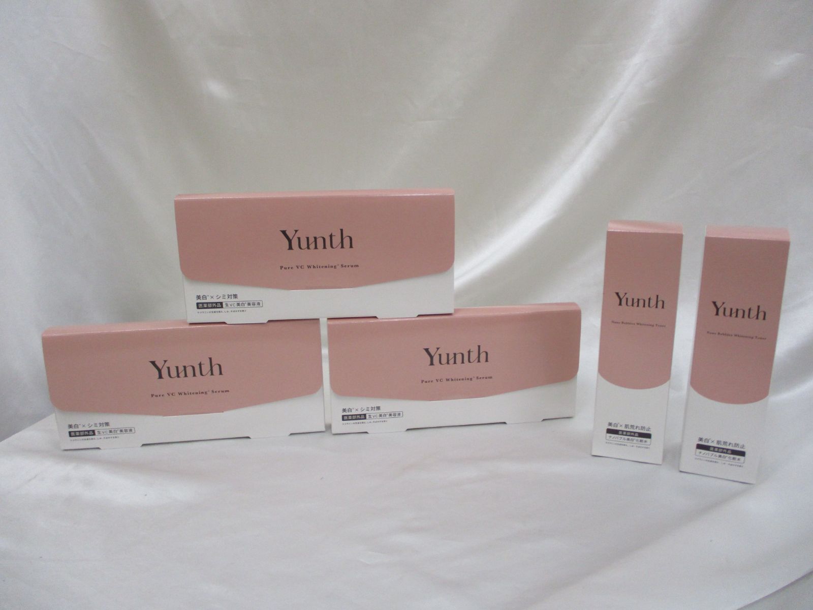新品】Yunth ユンス ナノバブル美白化粧水3本+美白シートパック