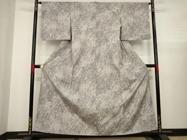 平和屋着物○都喜ヱ門 本場大島紬 7マルキ 源氏車 藤絹