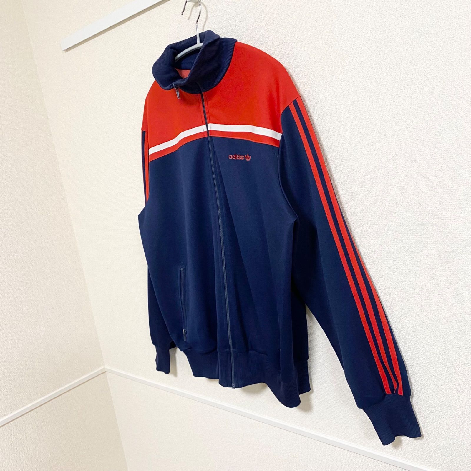 80s adidas アディダス Made in Taiwan トラックジャケット ジャージ ...