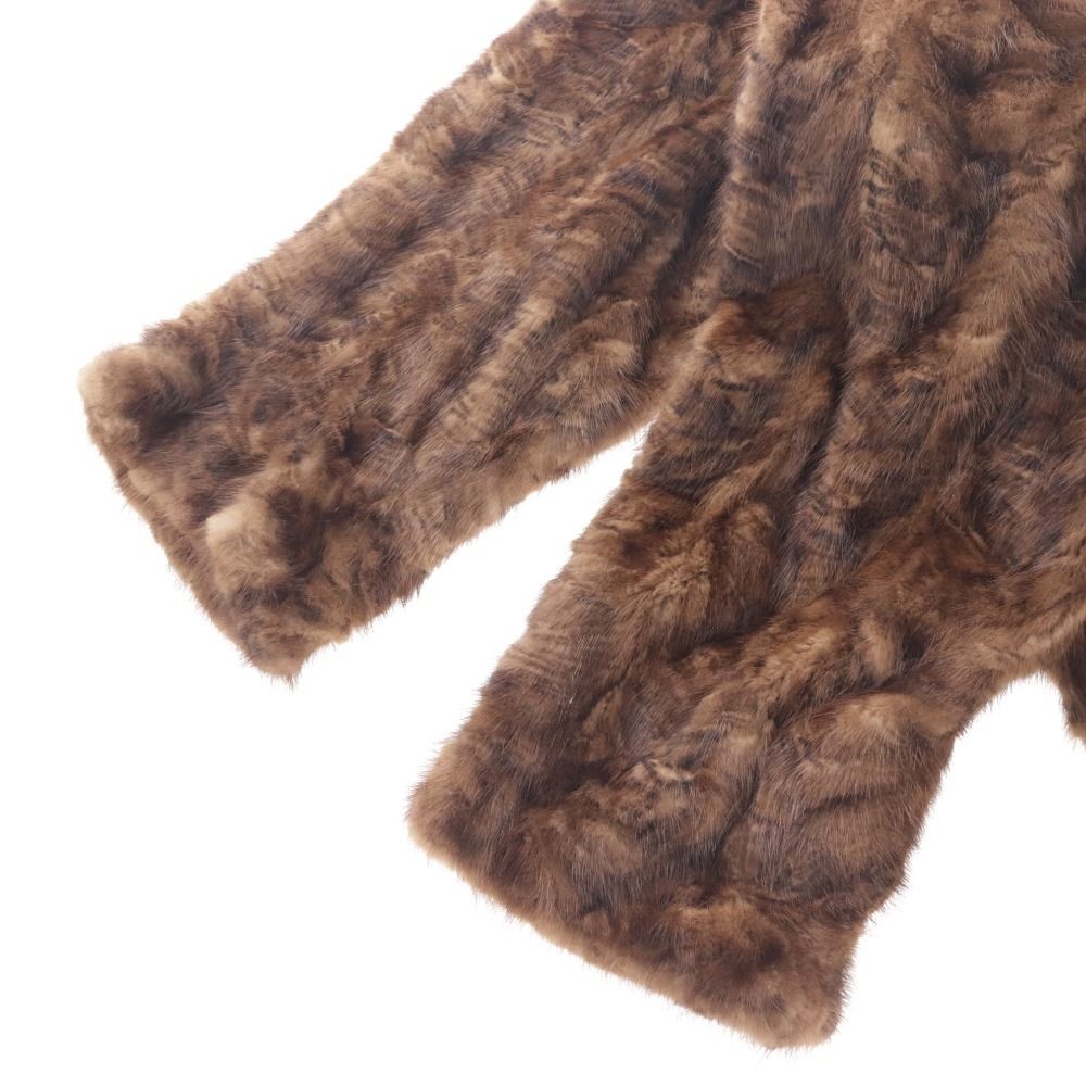 □ フェンディ ローマ ロングコート 長袖 アウター ミンク ファー