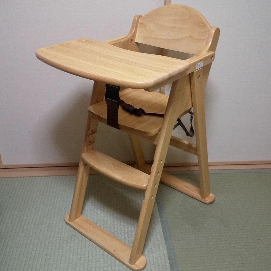 KATOJI カトージ 木製 ベビーハイチェア 折り畳み式 22405 - メルカリ