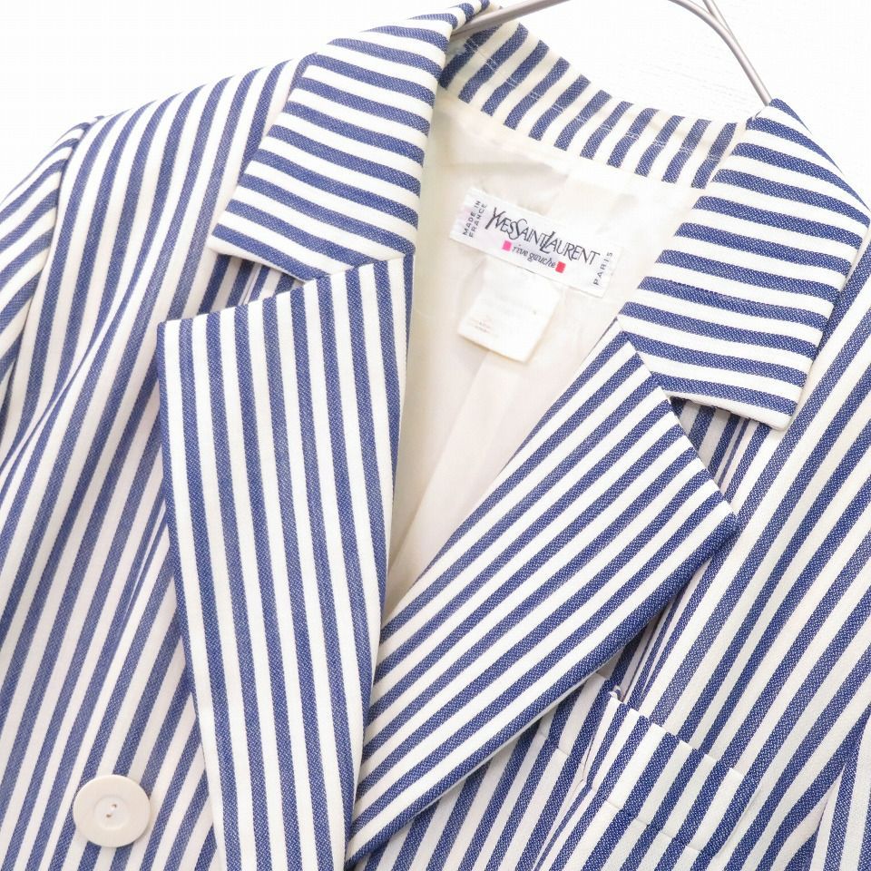 イヴサンローラン リヴゴーシュ シャツジャケット ⭐フランス製⭐ Them