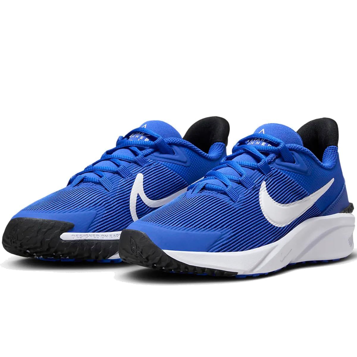 ナイキ スター ランナー 4 J STAR RUNNER 4 ハイパーロイヤル ブラック ホワイト ホワイト DX7615-400 日本 24.0cm ハイパーロイヤル ブラック ホワイト ホワイト 24.0 cm