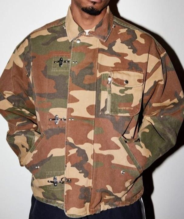 少し検討させていただきますSupreme 23ss Canvas Clip camo jacket