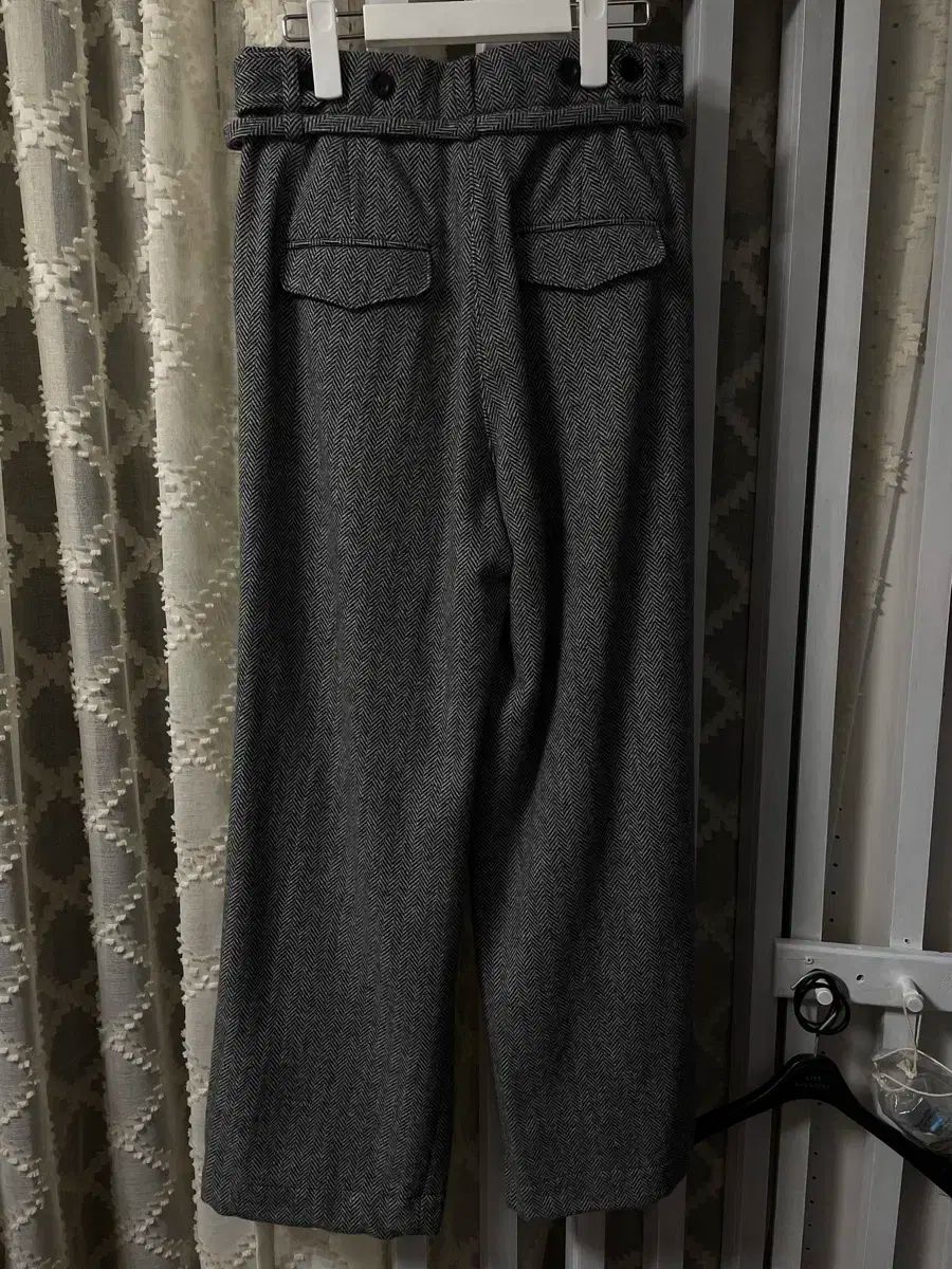 MOONDAL ムンダル ヘリンボーン パラシュートパンツ s DECORATOM_COM_BR