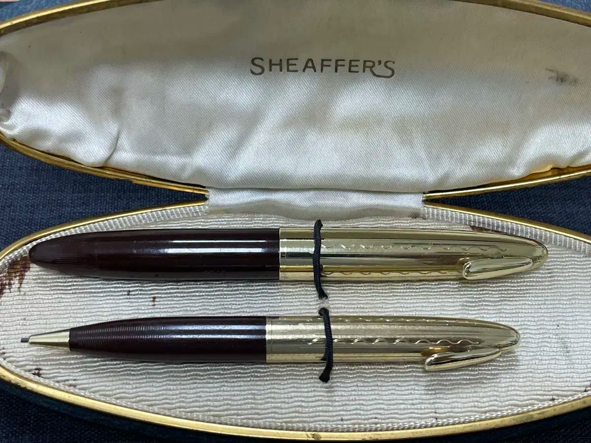 シェーファー 万年筆 クレスト デラックス タックアウェイ 14K F ニップ ＆ 鉛筆