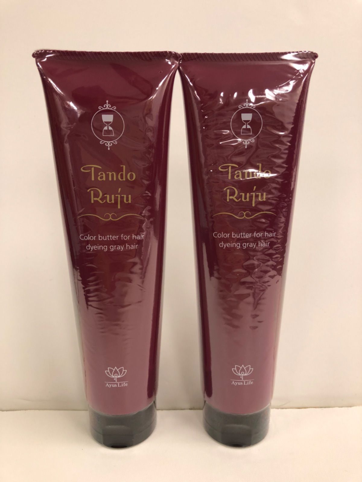 H142 Ayus Life Tando Ruju タンドルージュ ヘアトリートメント 染毛料 ダークブラウン 150g 2点セット
