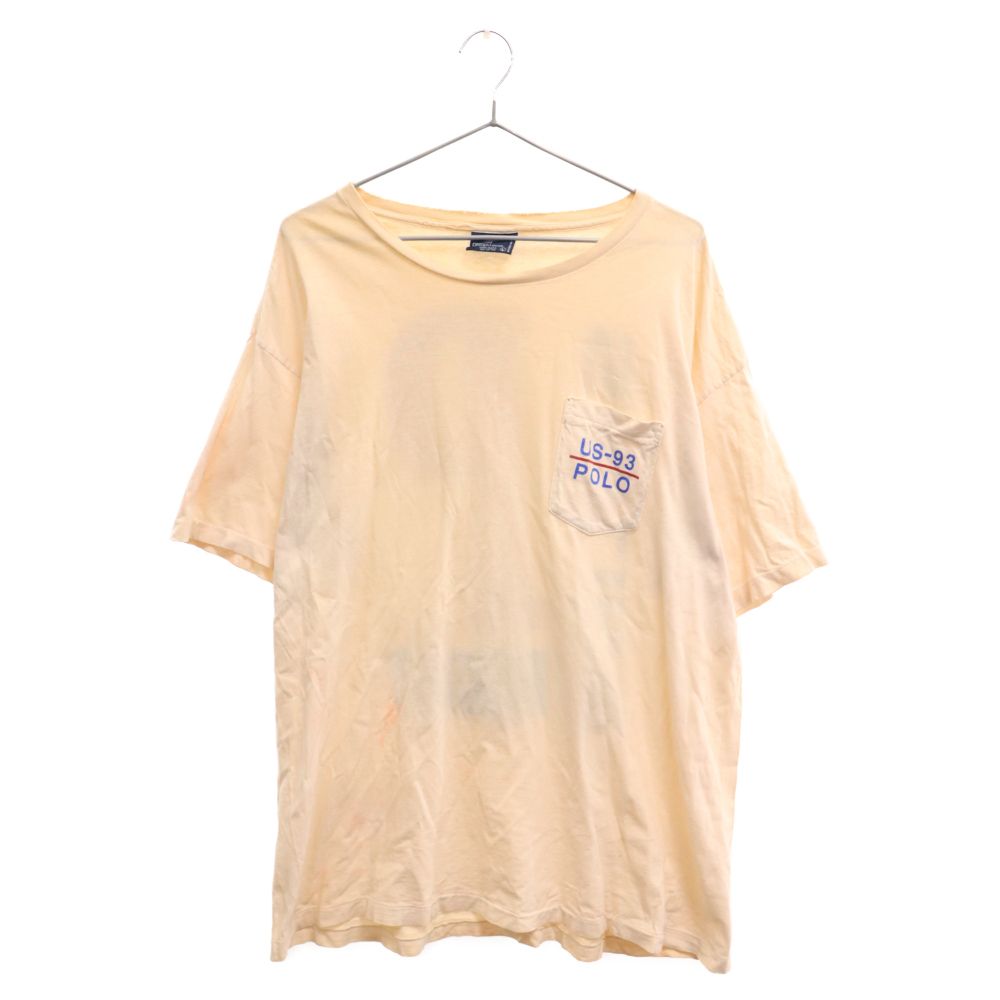 POLO RALPH LAUREN (ポロラルフローレン) 90s VINTAGE ヴィンテージ US-93 半袖Tシャツ カットソー ホワイト