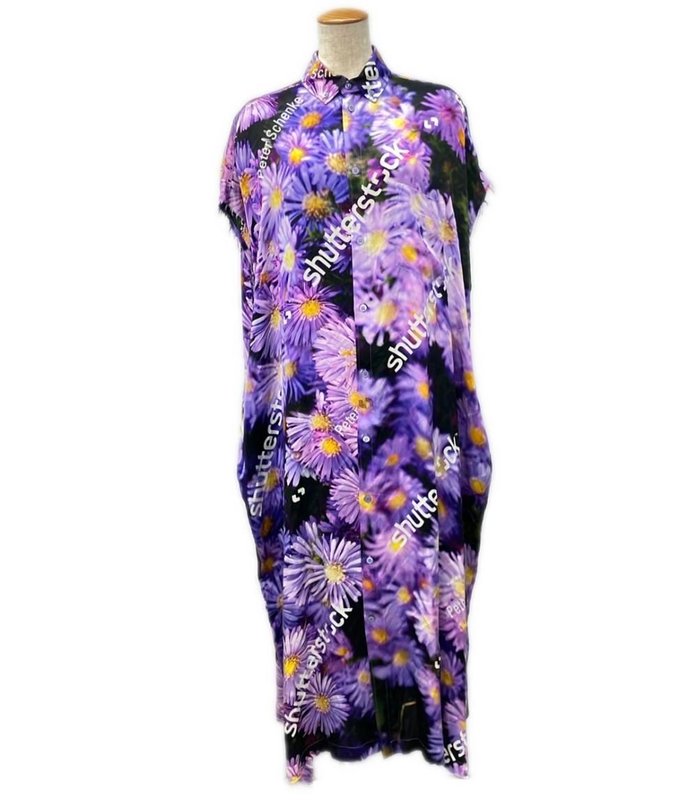 バレンシアガ ノースリーブシルクシャツワンピース レディース SIZE 34 XS BALENCIAGA