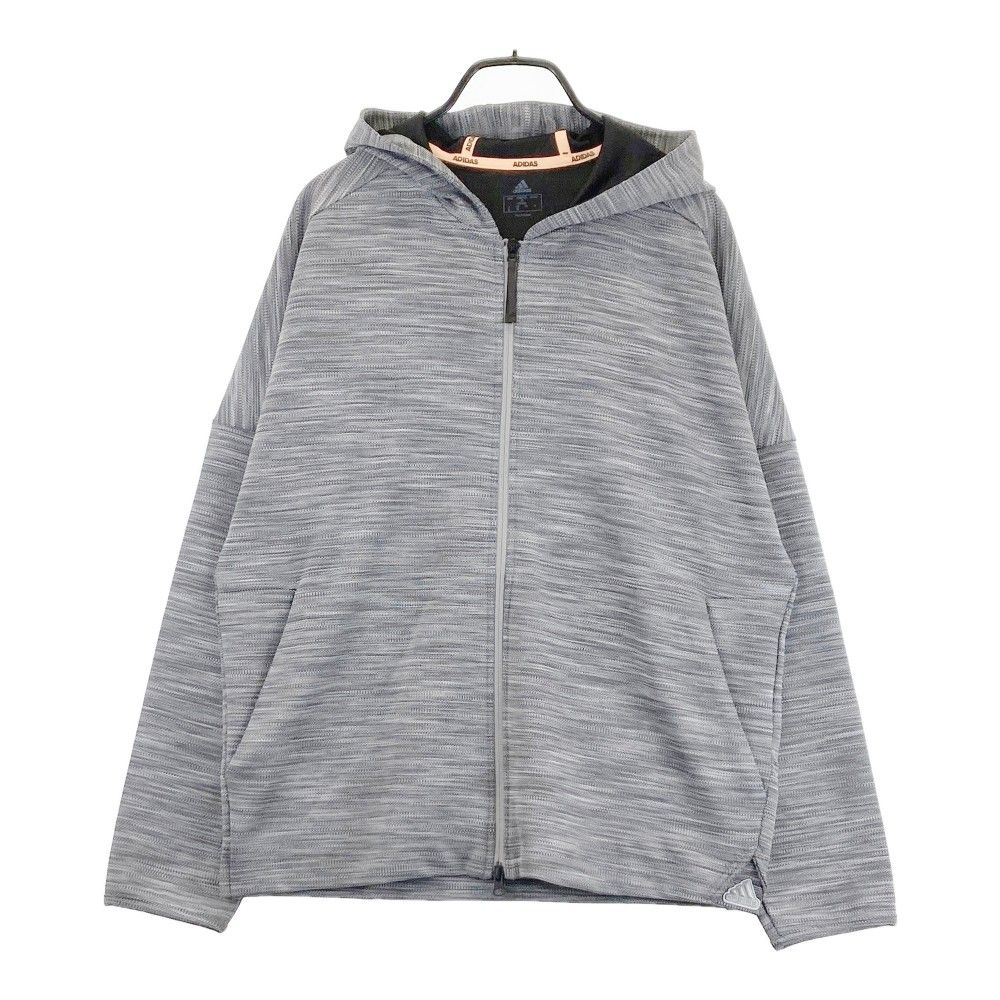 サイズ：O ADIDAS GOLF アディダスゴルフ GM0806 ジップ ジャケット パーカー 総柄 グレー系 [240101322377] ゴルフウェア メンズ ストスト