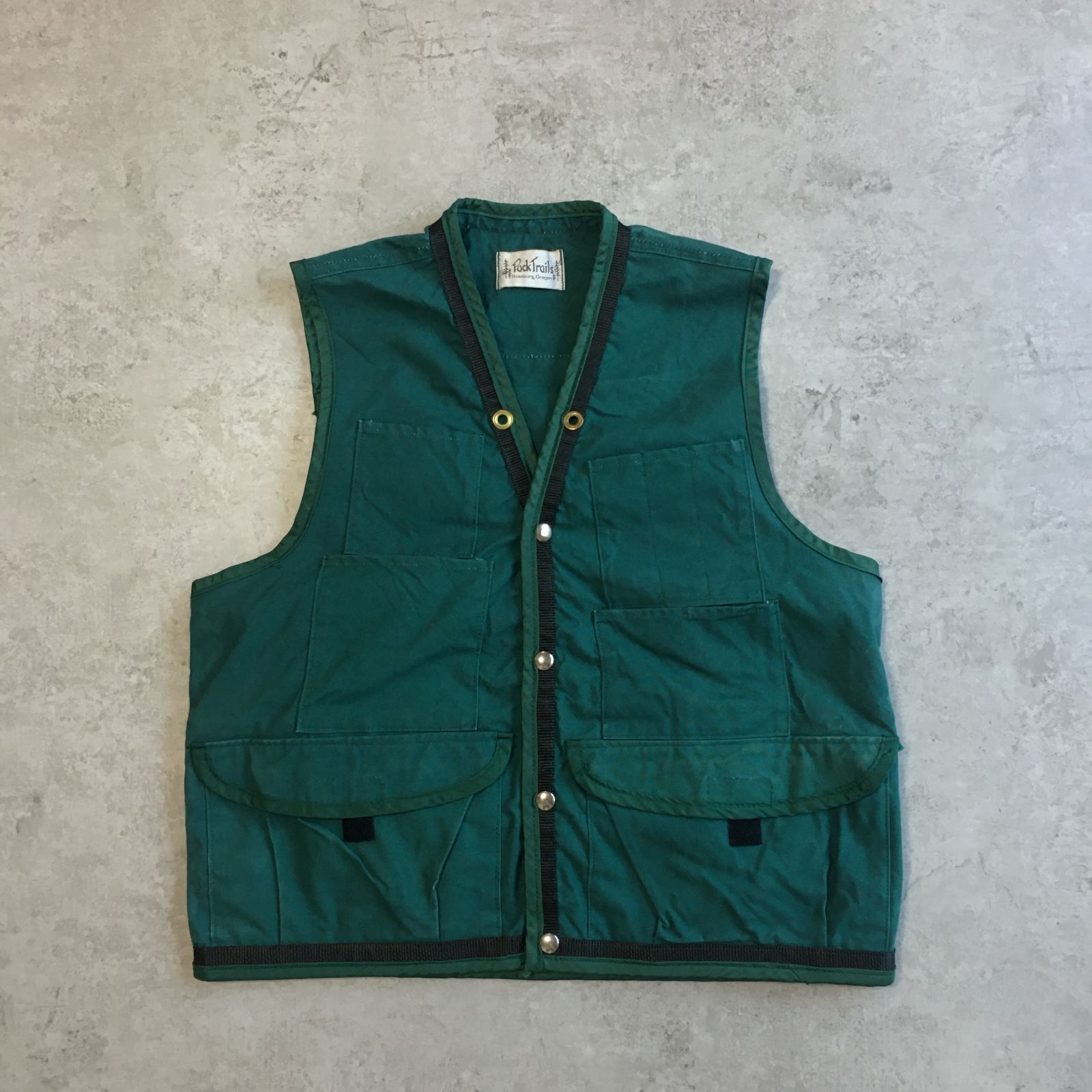 70~80s Pock Trails Hunting Vest with Bird Patches ポックトレイル 