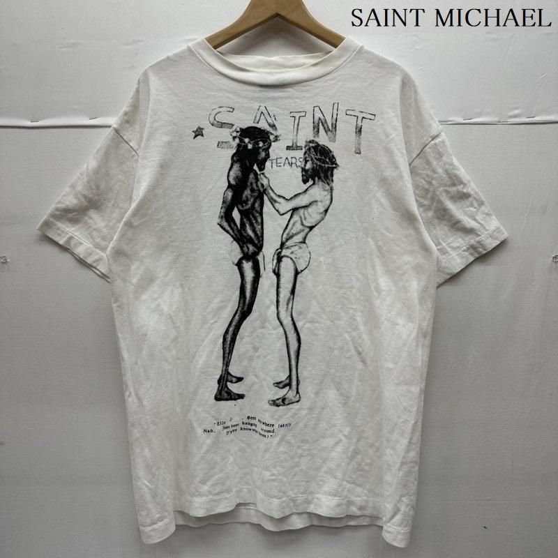 SAINT MICHAEL セントマイケル Tシャツ 半袖 21SS DENIM TEARS Print プリント Tシャツ SM-S21-0000-045
